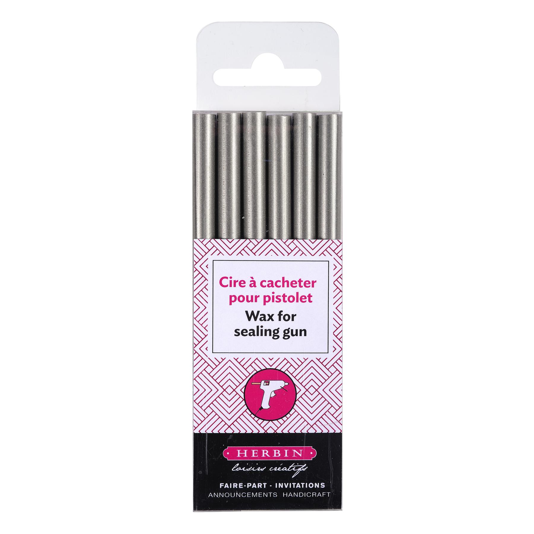 3188550358059 - 5 x Siegellack für Pistole VE=6 Stück silber