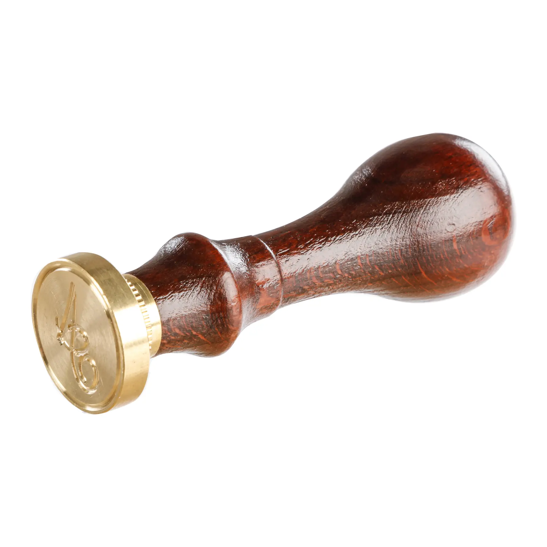 3188550401014 - Stempel mit Holzgriff und rundem Messingplättchen englisches Alphabet ø24 mm A