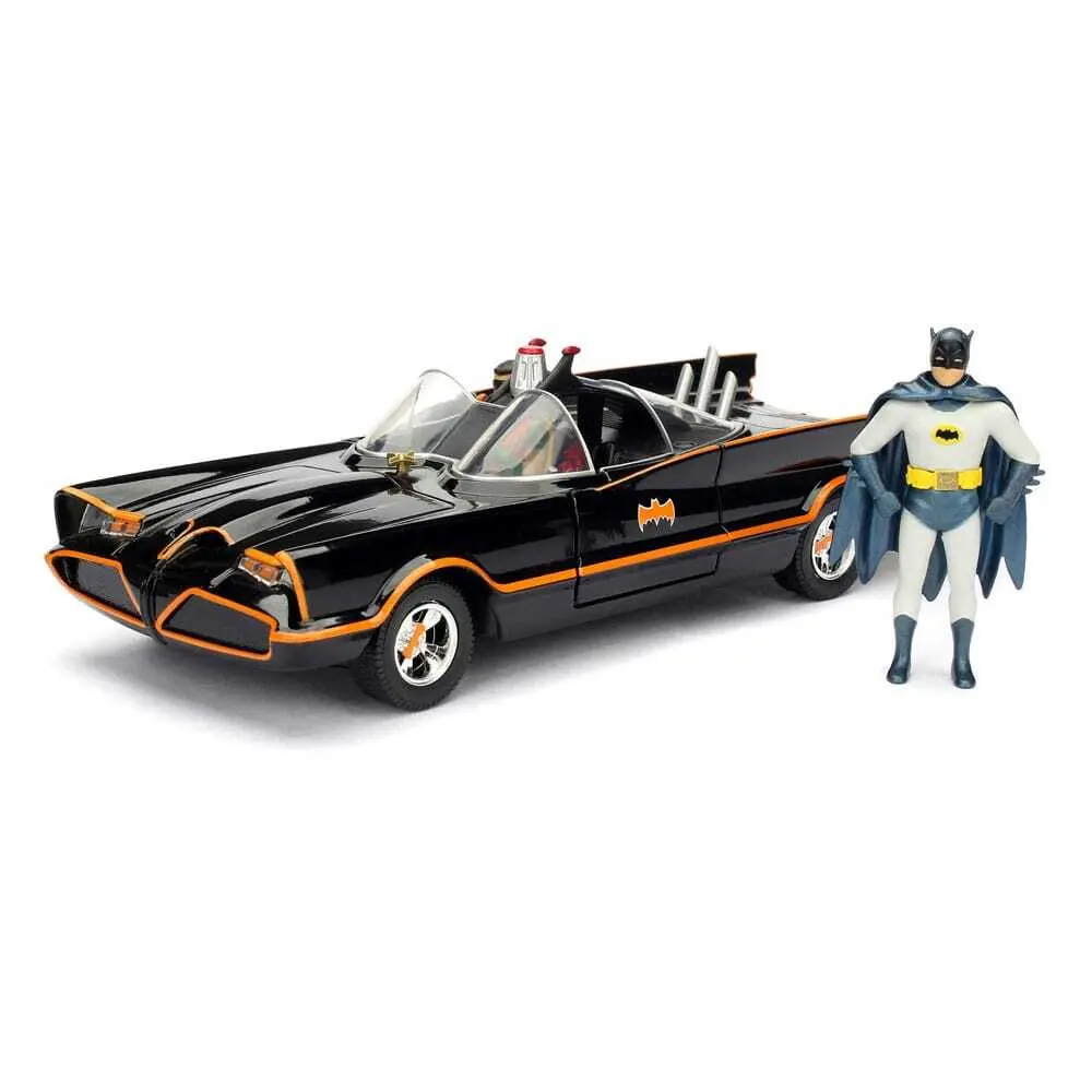 4006333064982 - Jada® DC Superhelden-Auto Classic TV Series Batmobile & Batman schwarz
