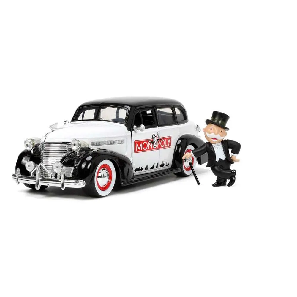 Autospiele mit Figur Jada Toys Monopoly 1/24 Hollywood Rides 1939 Chevrolet Master Deluxe