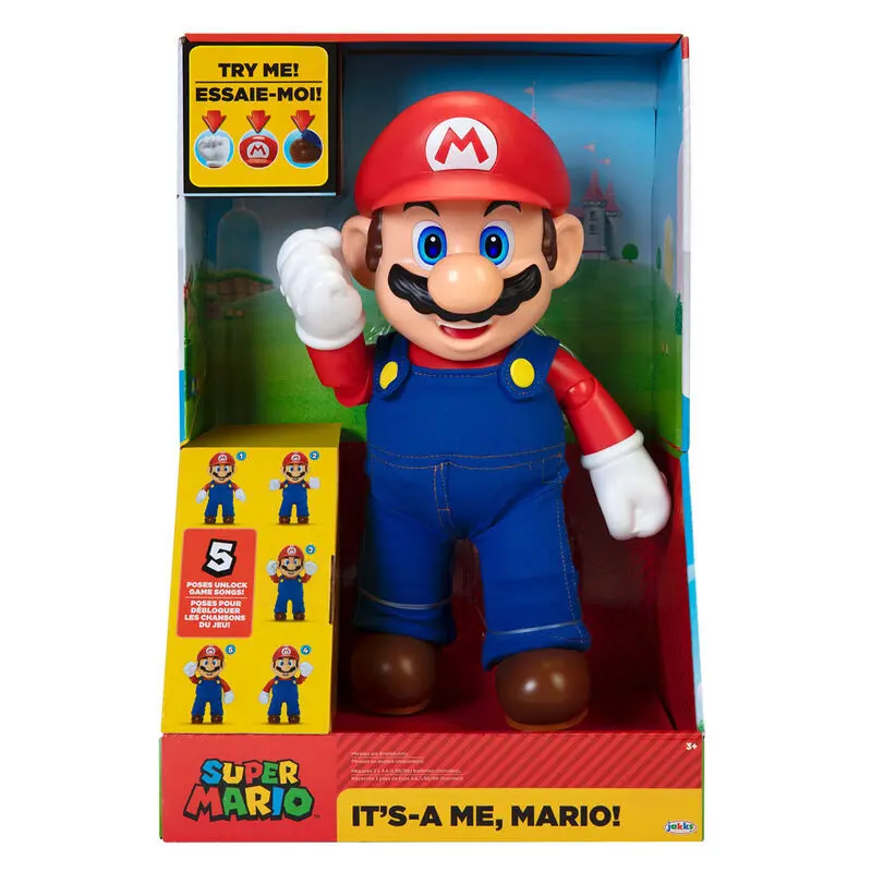 0192995404304 - Sammlerfigur Nintendo Super Mario - Mario Its A Me interactive english