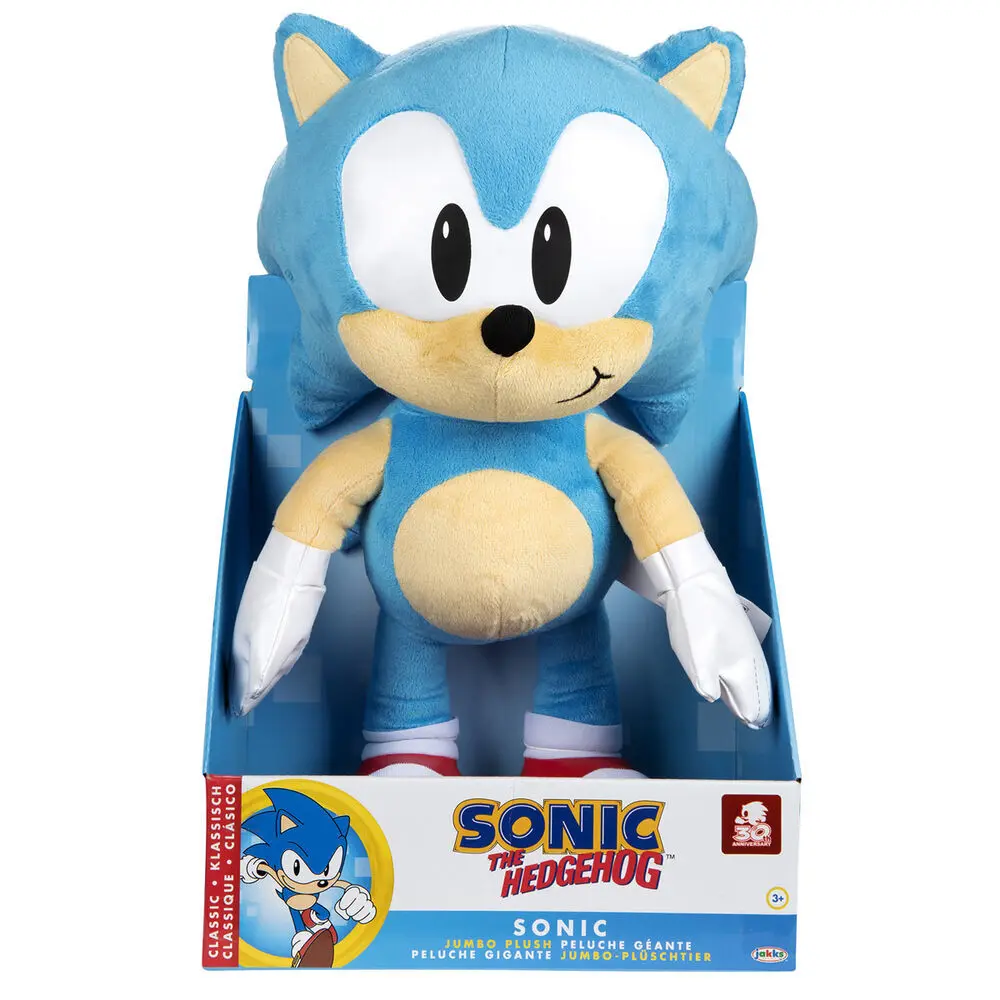 0192995404786 - - Sonic the Hedgehog Jumbo Plush 50 cm - Teddybär & Kuscheltier