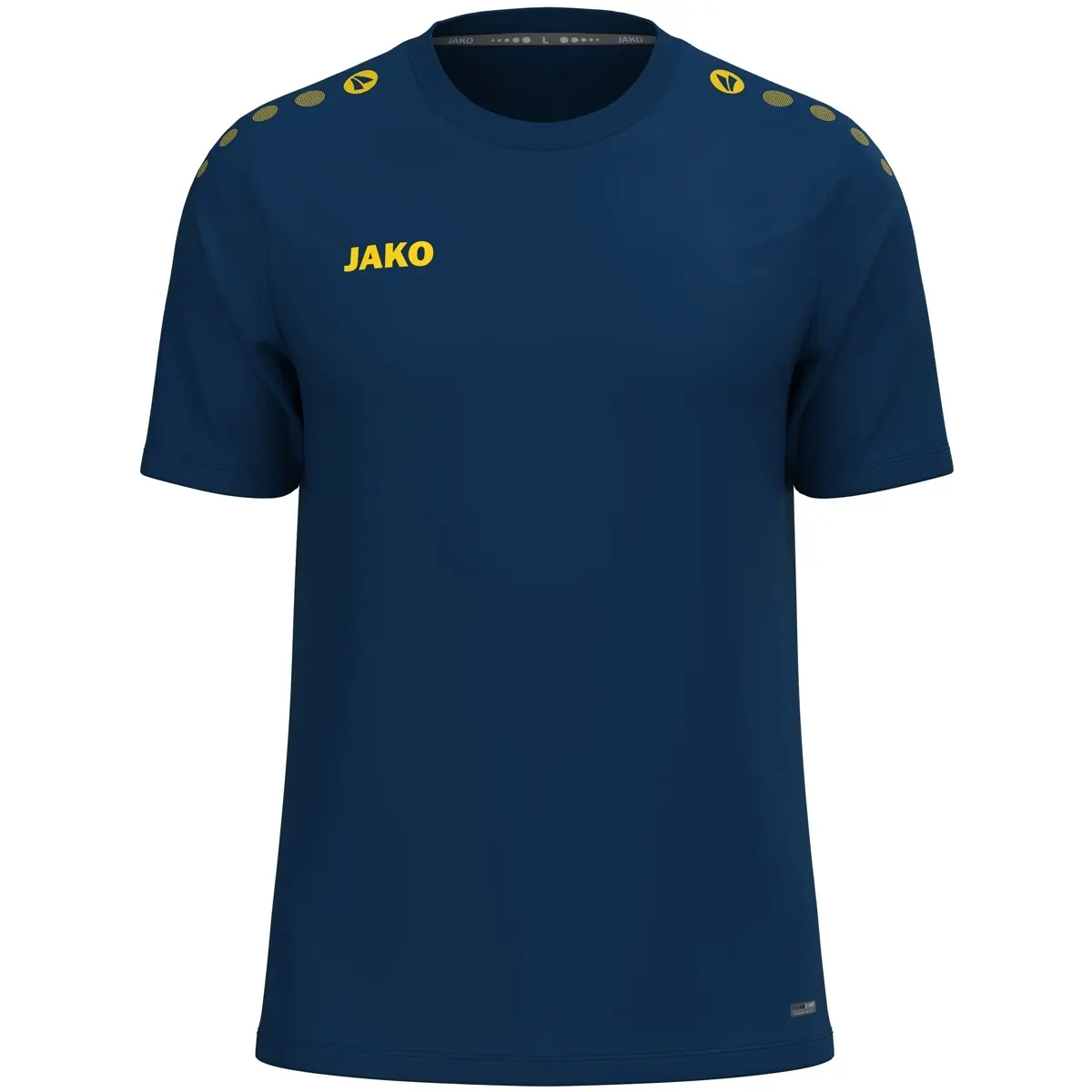 Jako One T-Shirt Heren - Navy / Citroen | Maat: XXL