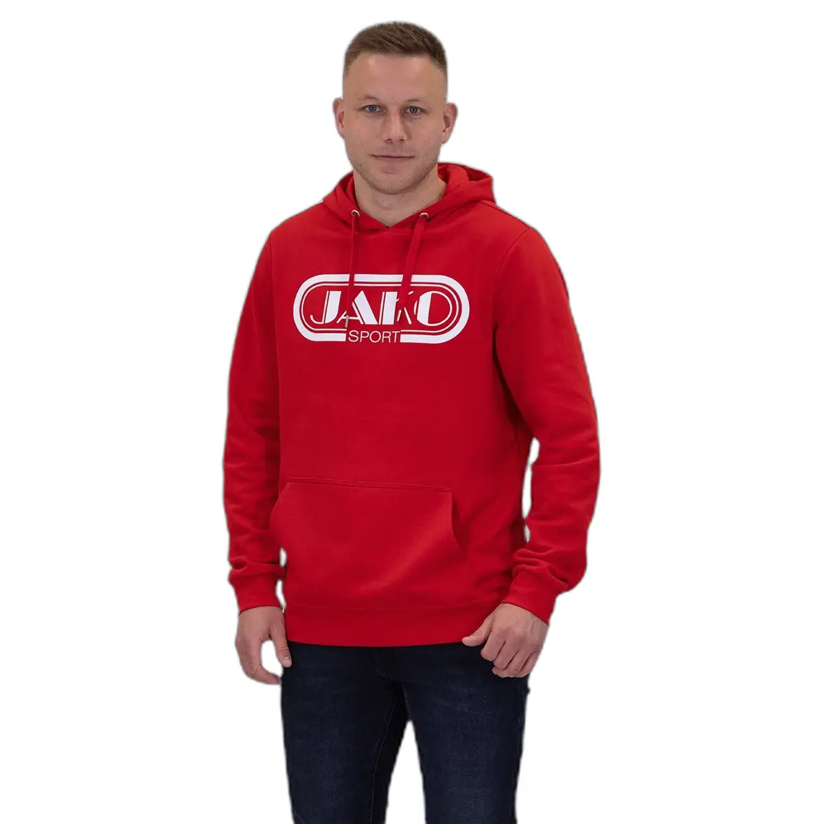 Hoodie Rétro - Rouge - unisex - Size: XL