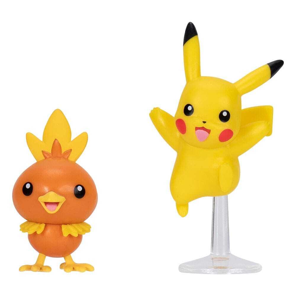 0191726709329 - Figurine Pokémon First Partner Battle Set Poussifeu & Pikachu (x2)