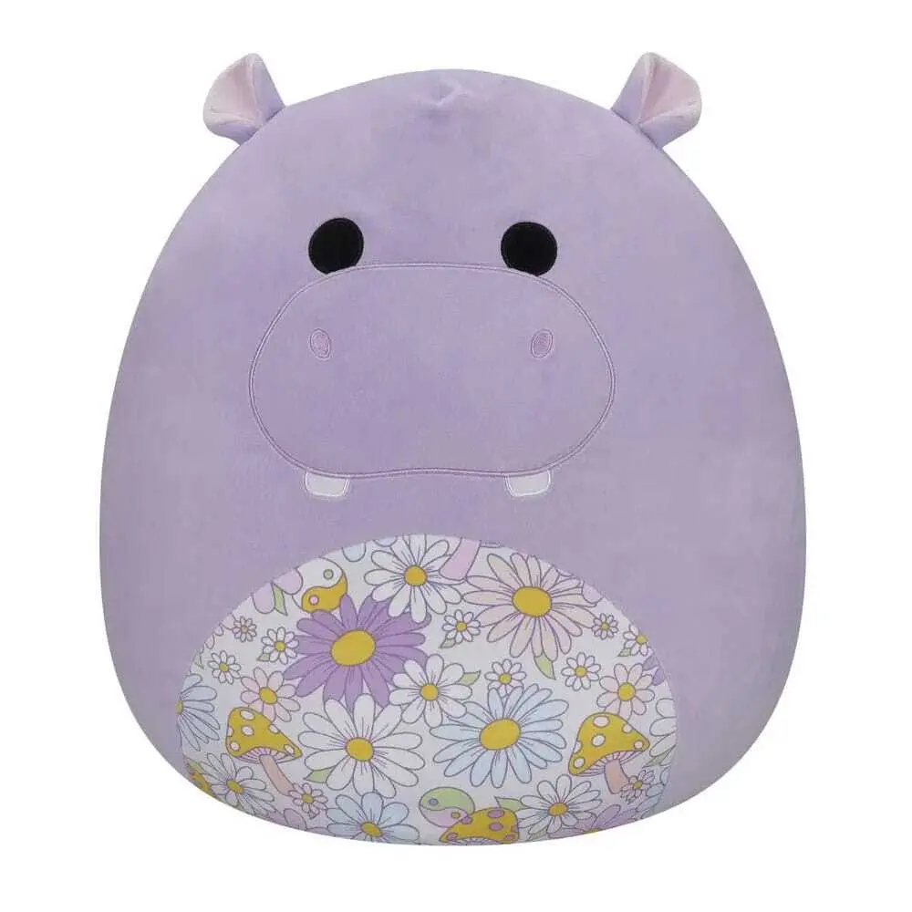 0196566412477 - Stofftier Squishmallows Purple Hippo with Floral Belly Hanna