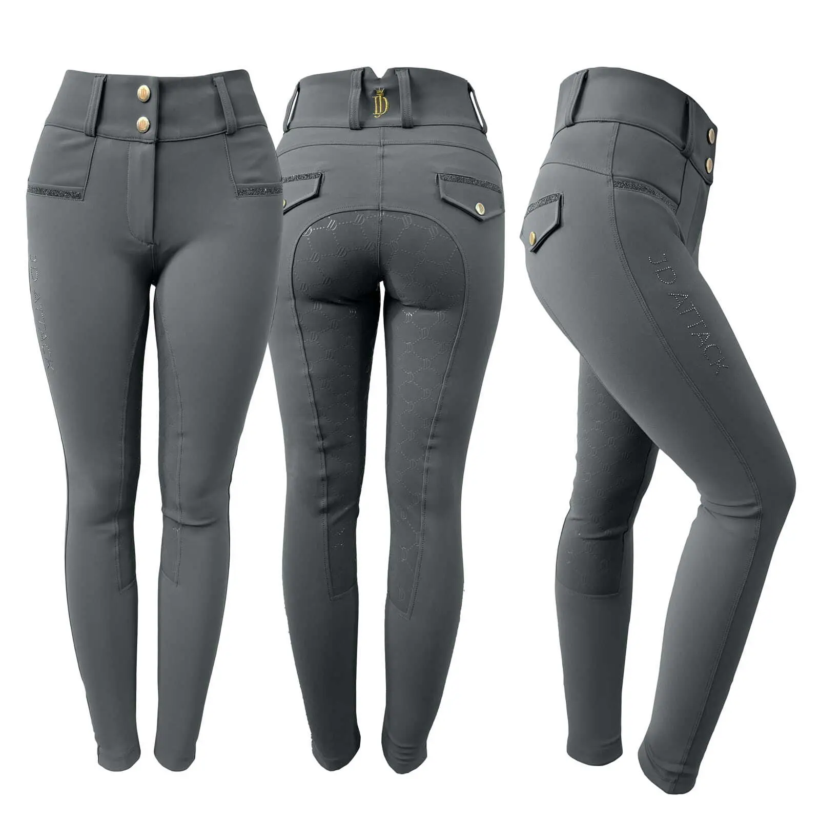 Meilleurs prix pour Pantalon équitation full grip femme JD Attack Elisse