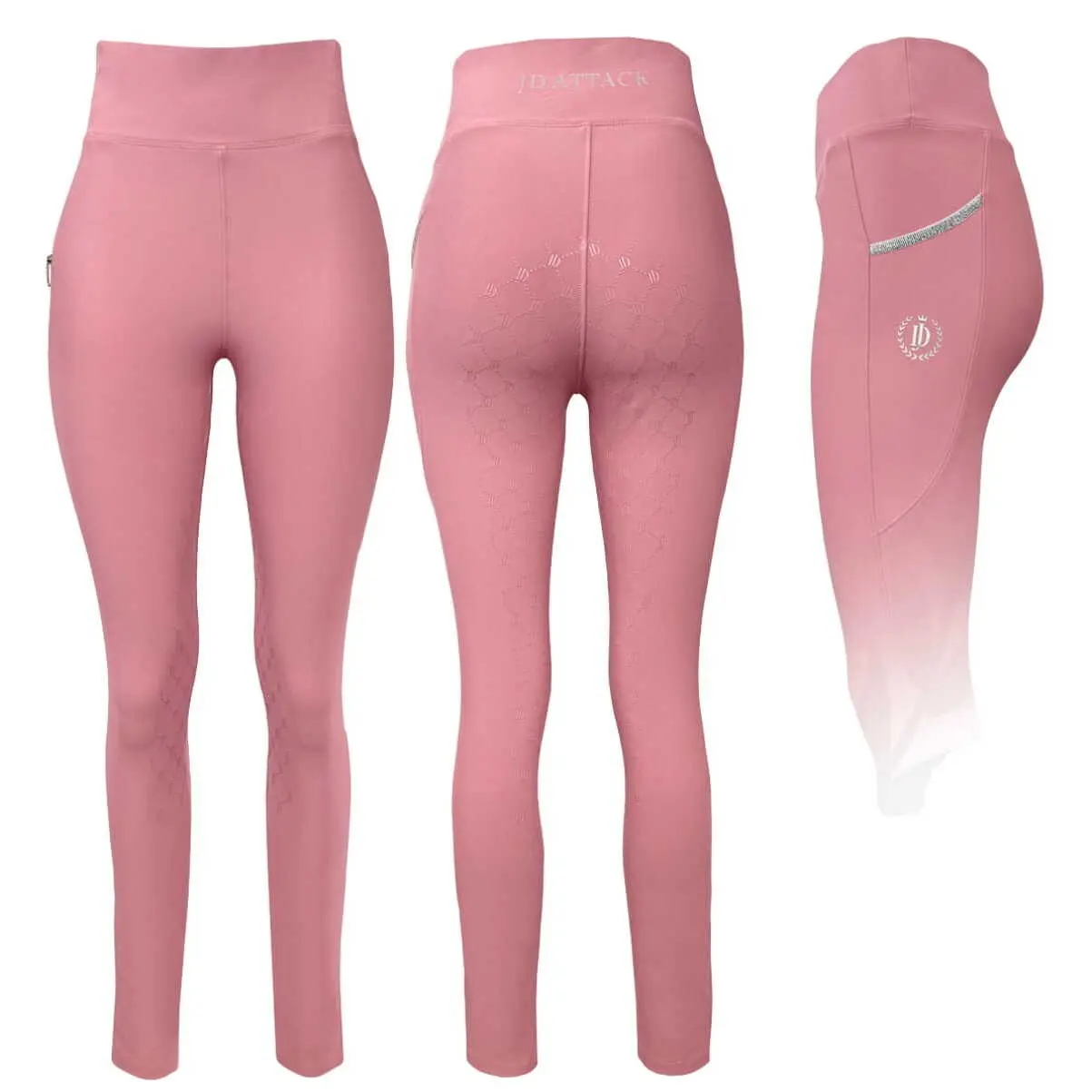 Meilleurs prix pour Legging équitation full grip femme JD Attack Cathrine