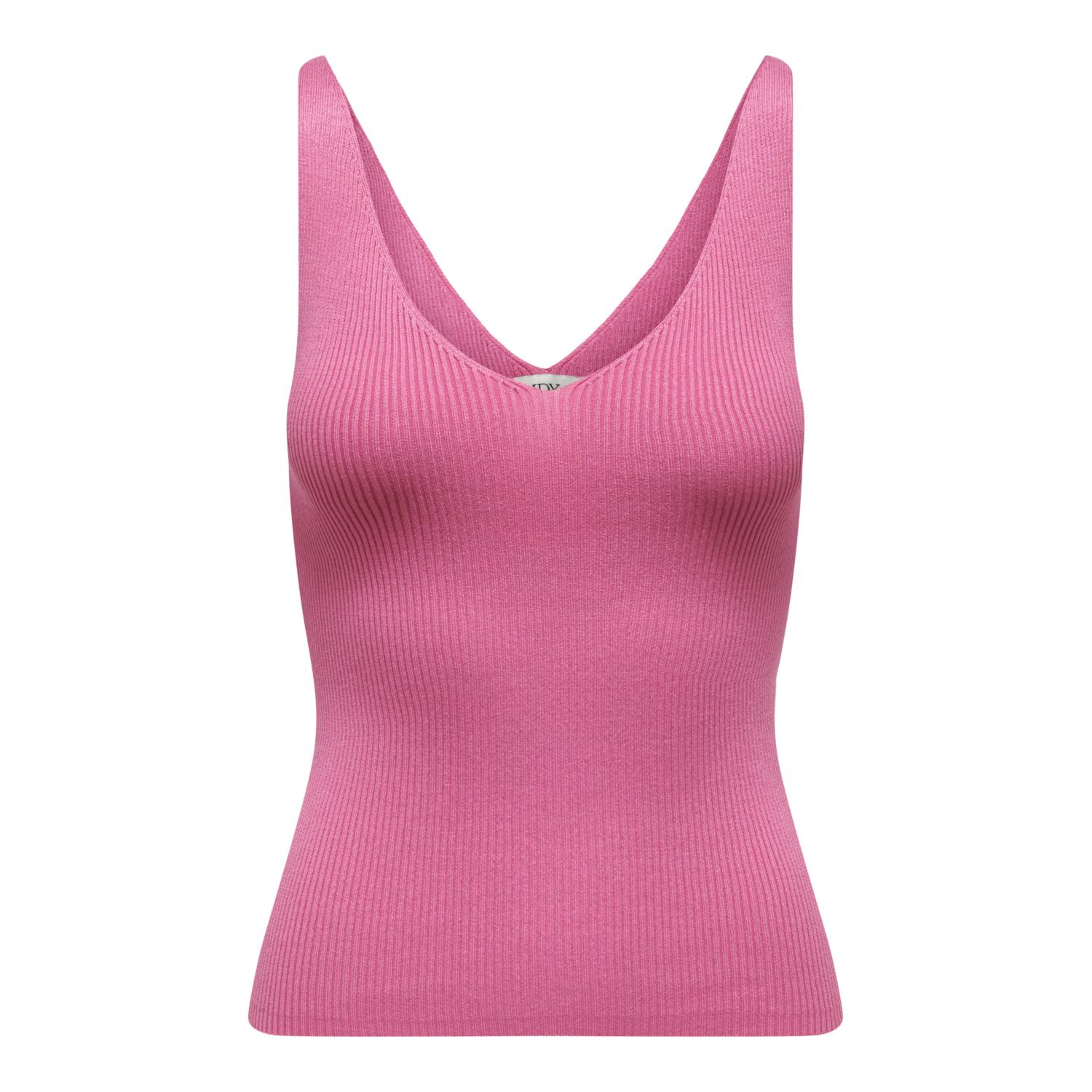 5715509786793 - JDY Tank Top JDYNANNA S L TOP KNT NOOS Ibis Rose Unifarben Pink - Gr XS