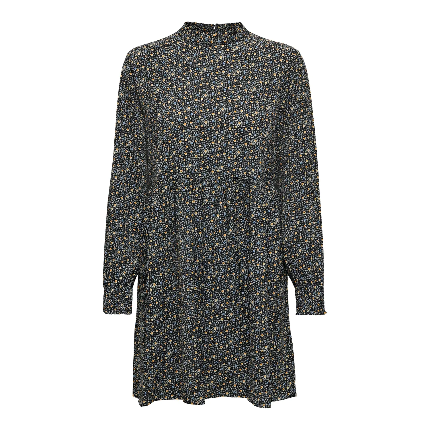 5714928833972 - Gewebtes kurzes Kleid mit langen Ärmeln Frau Piper