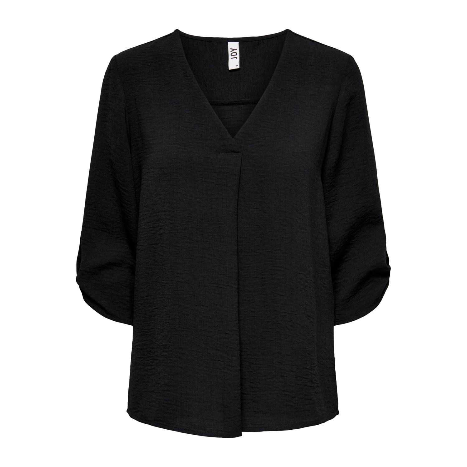 5714928831480 - JDY Blusenshirt Divya Black Unifarben Schwarz - Gr 40 5714928831480 - JDY Blusenshirt Divya Black Unifarben Schwarz - Gr 40