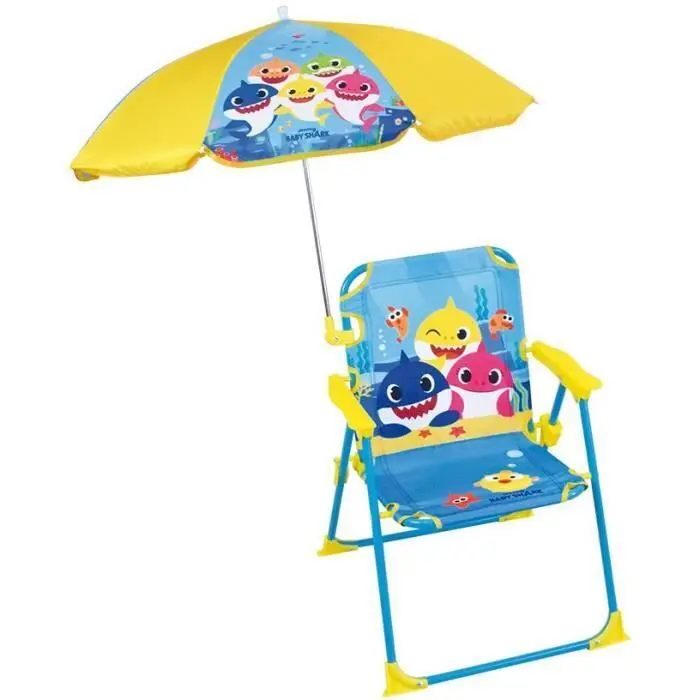 3700057134631 - Klappstuhl mit Sonnenschirm Kind Baby Shark