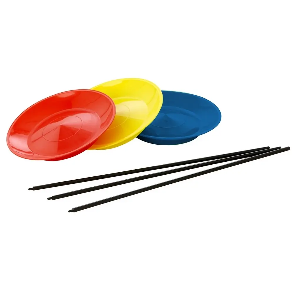 Jonglierplatte + PVC-Tremblay-Stab - Jaune - unisex - Size: TU