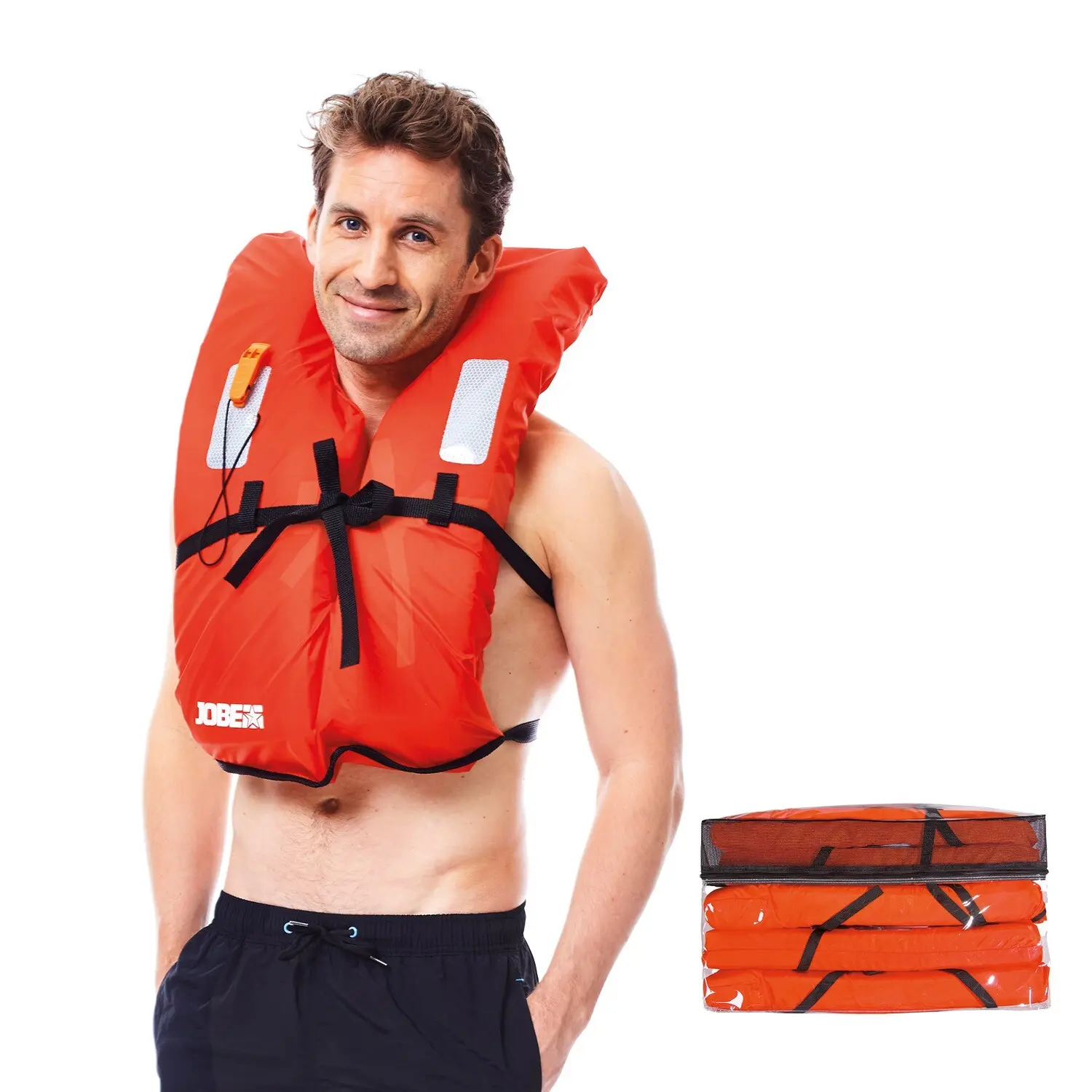 Jobe Gilet De Sauvetage Unisexe Dual Life - Certifié ISO 50N, Ajustable Avec Anneau D - Confort Et Sécurité