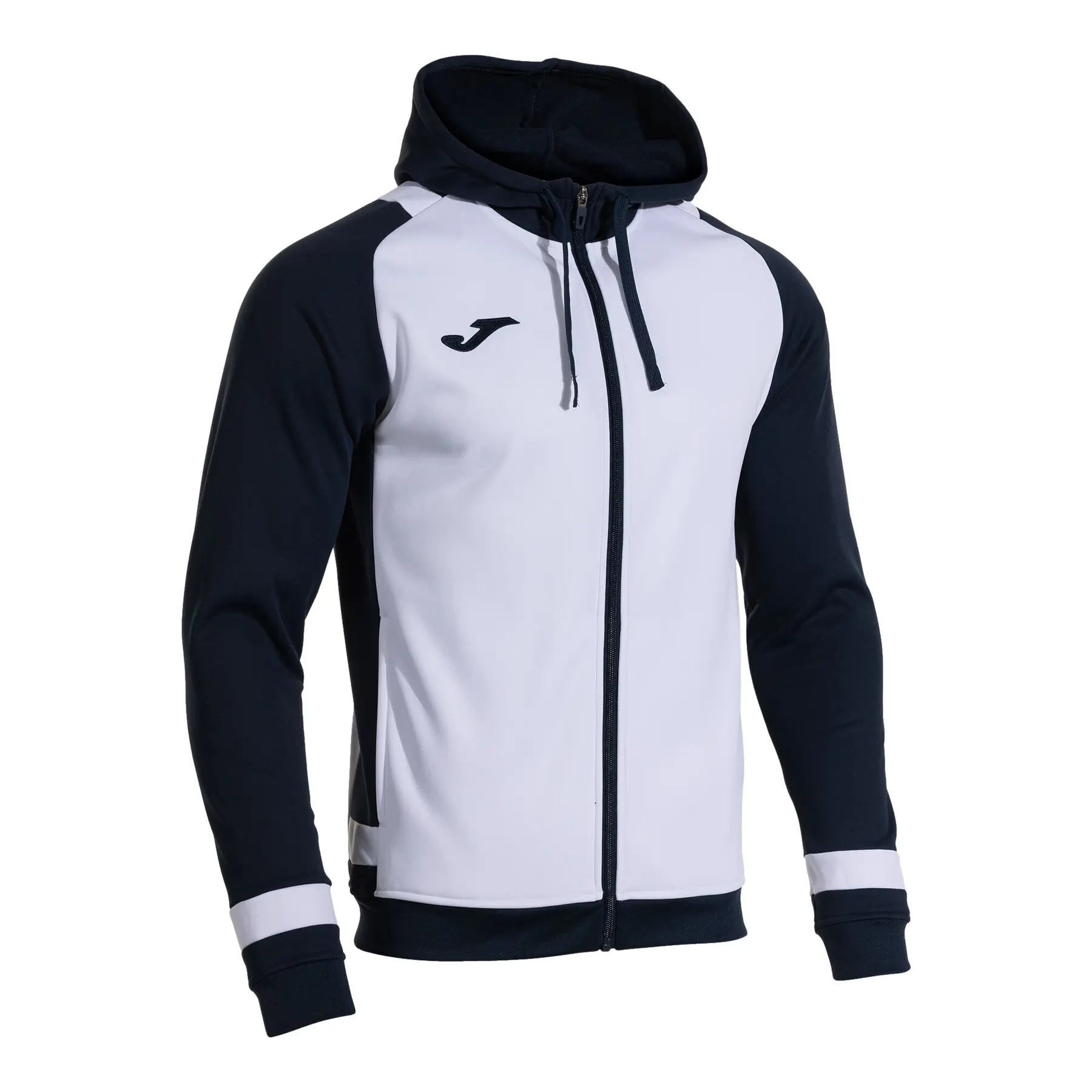 Joma Lider Sweatshirt Met Rits Wit,Blauw M Man,Vrouw