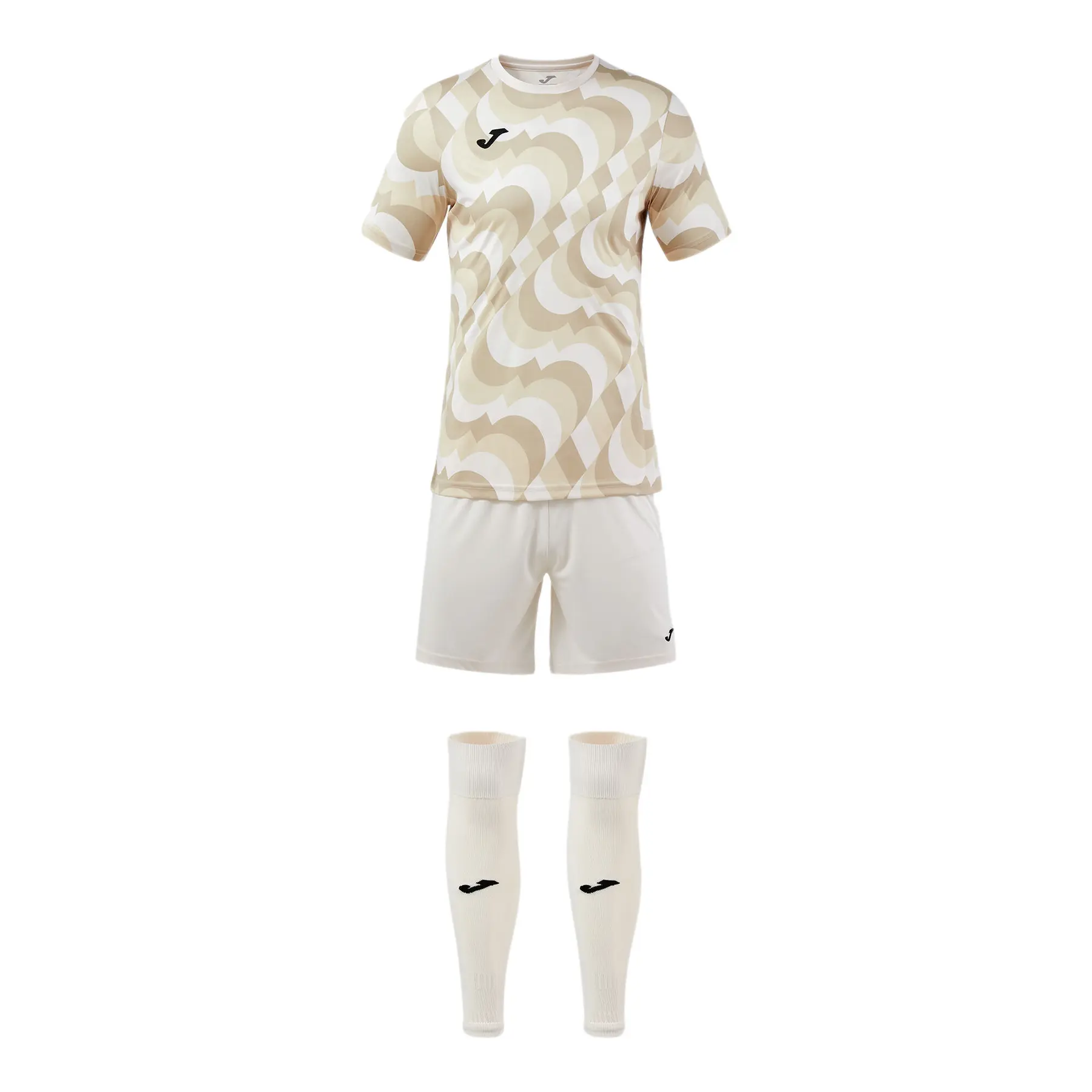 Joma Area Voetbalset Korte Mouw Kinderen - Beige | Maat: 140