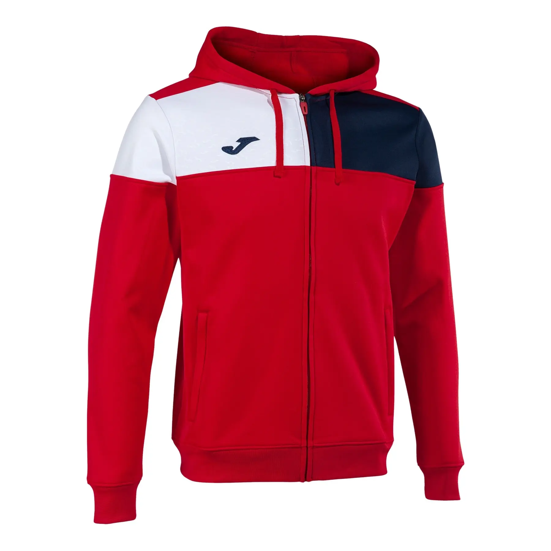 Kinder-Trainingsjacke mit Kapuze Crew V - Rouge - male - Size: 11/12 ans