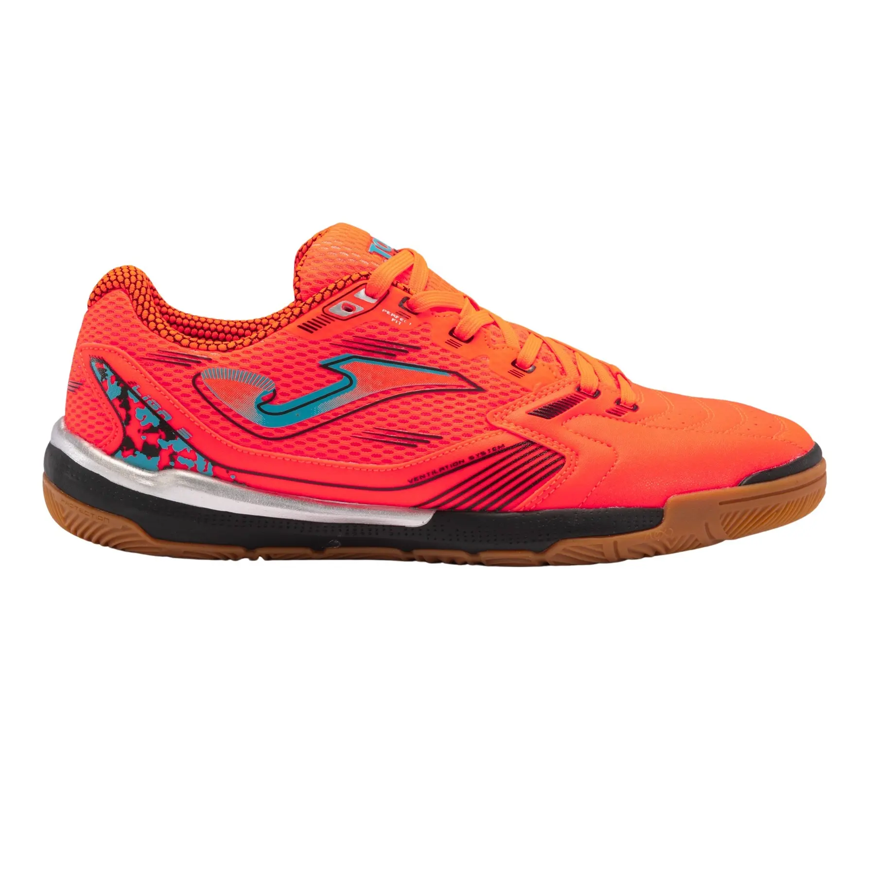 Joma Herren Orange Fußballschuhe Liga-5 Indoor Größe 45