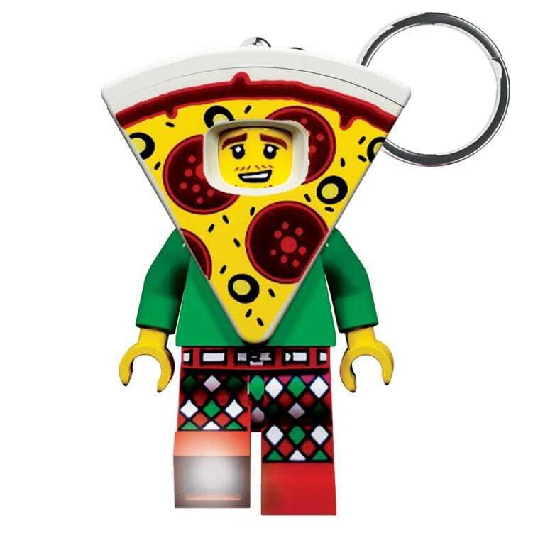 4895028529239 - Leuchtender Schlüsselanhänger Lego - Pizza