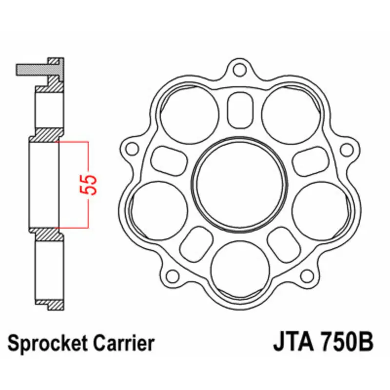 Porte Krone Motorrad 5 Silentbloc JT Sprockets Ducati