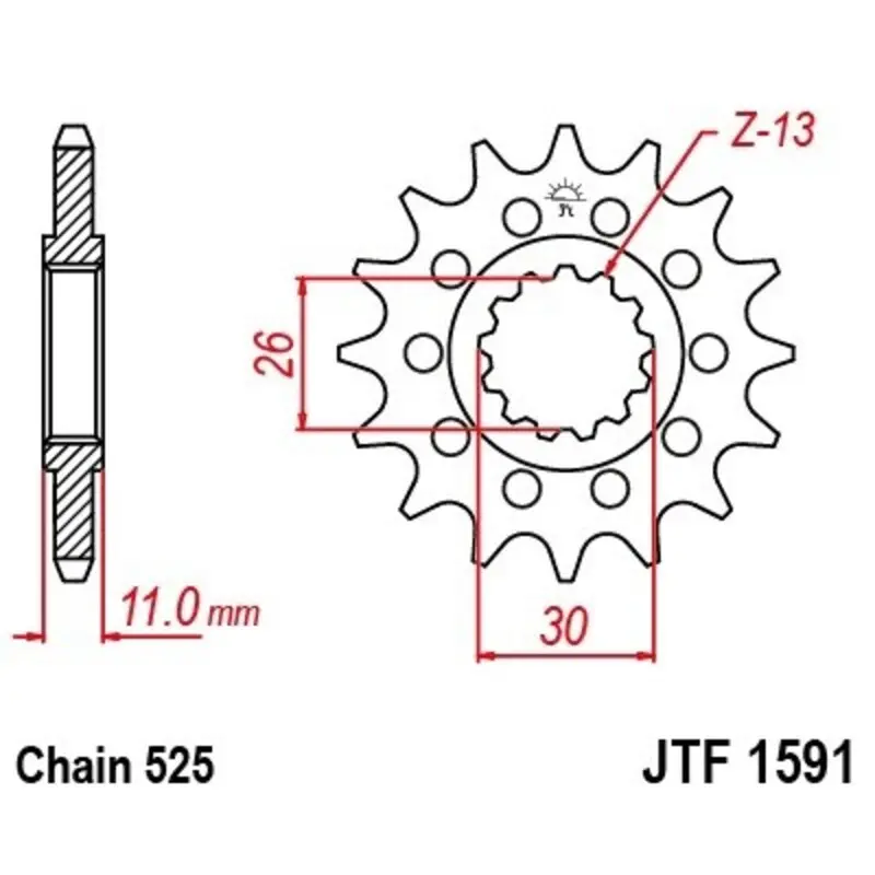 Motorradritzel JT Sprockets Yamaha MT-09 Sport Tracker