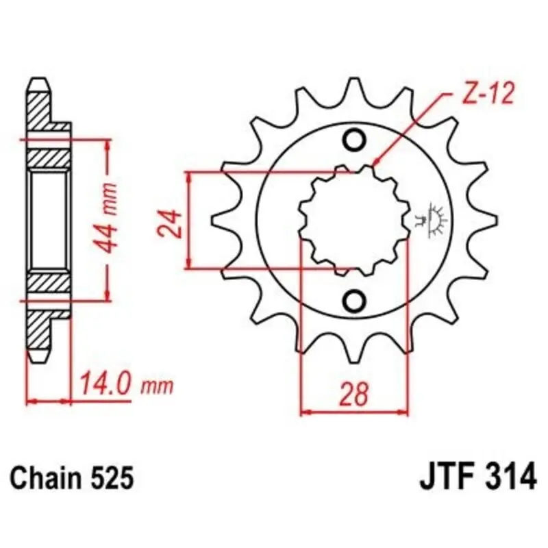 Motorradritzel JT Sprockets Honda XRV 750 AFRICA TWIN