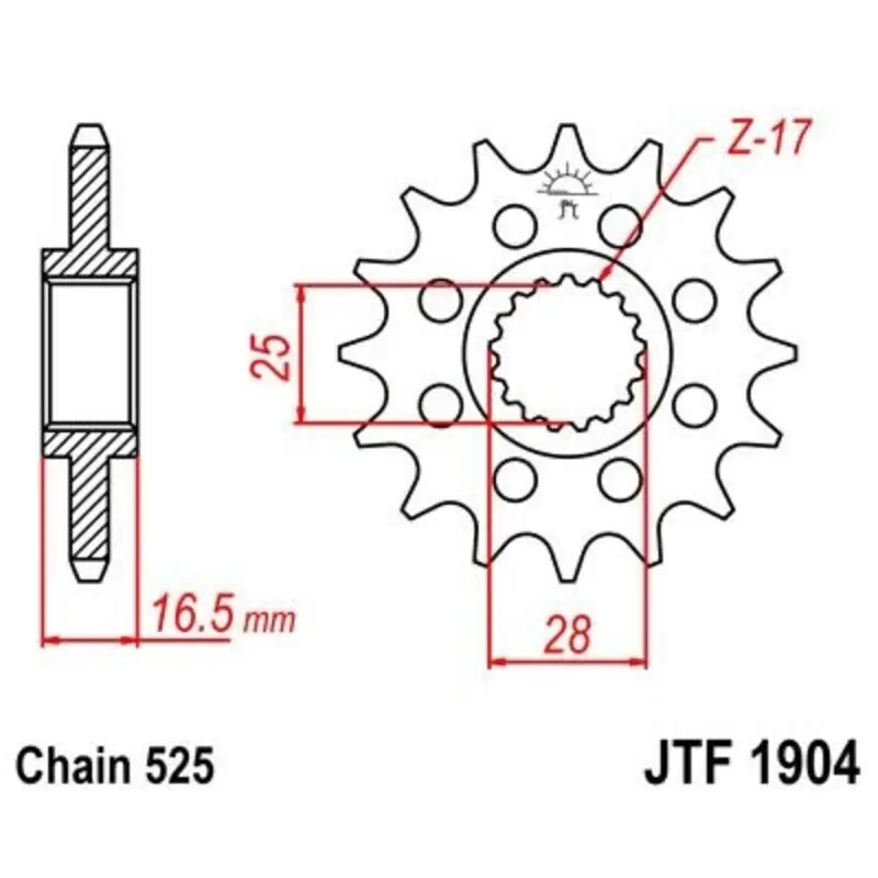Motorradritzel JT Sprockets KTM 1290 super Duke R ABS