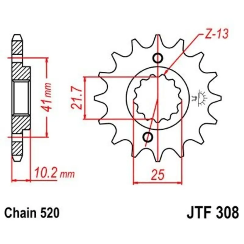 Motorradritzel JT Sprockets Aprilia Pegaso 650 Strada