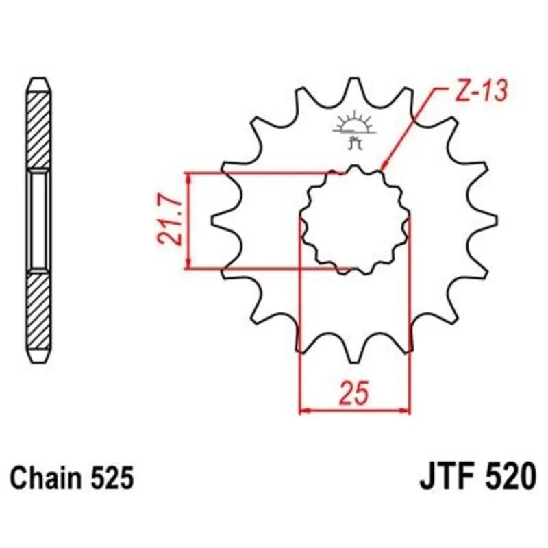 Motorradritzel JT Sprockets Suzuki GSF 650 Bandit