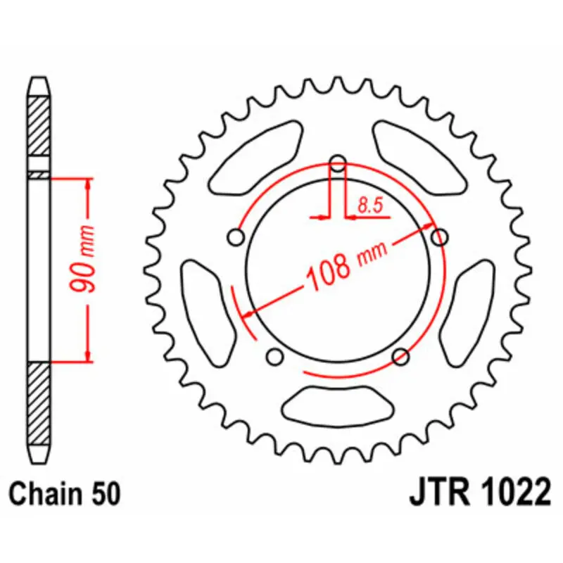 Motorradkrone JT Sprockets Ducati Pantah 500