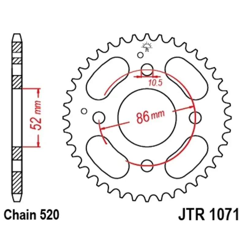 Motorradkrone JT Sprockets Kymco People 125 E2