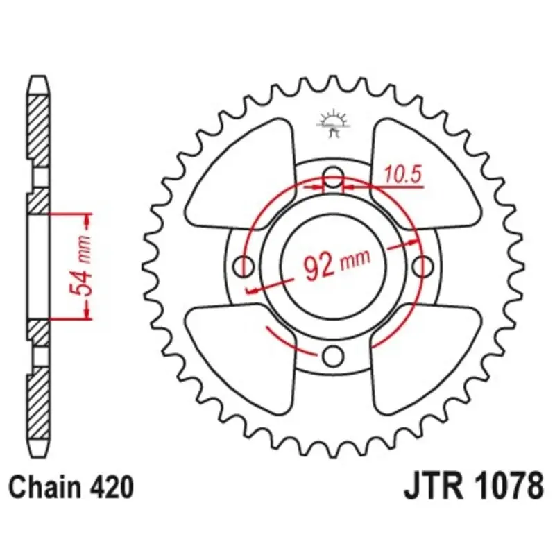 Motorradkrone JT Sprockets Yamaha TZR 50