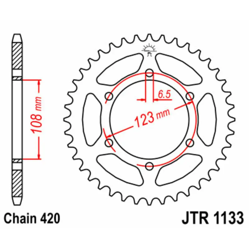 Motorradkrone JT Sprockets Aprilia SX 50 Factory