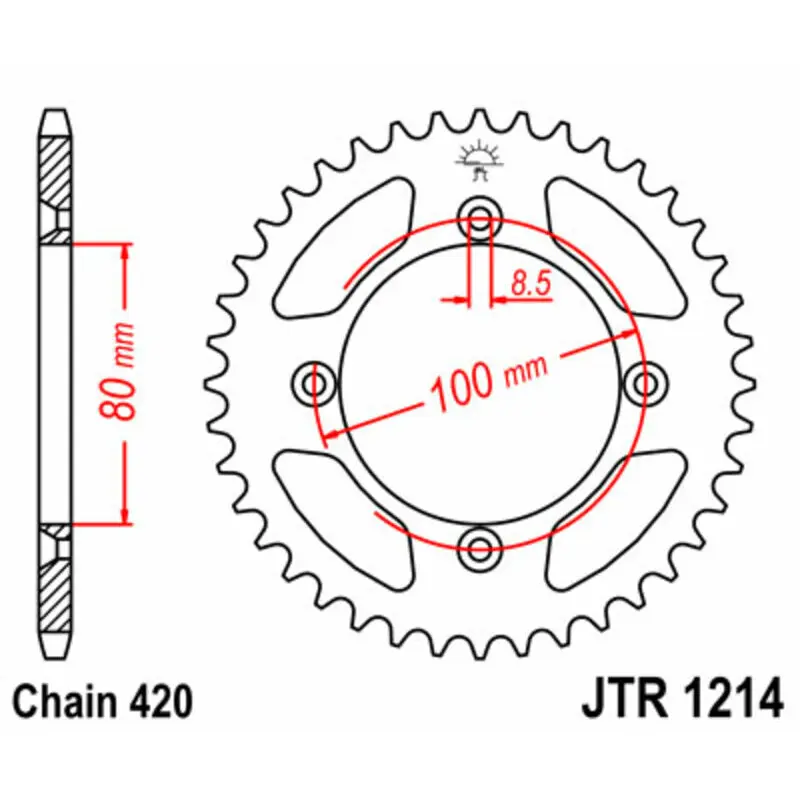 Motorradkrone JT Sprockets Honda CR 50 R