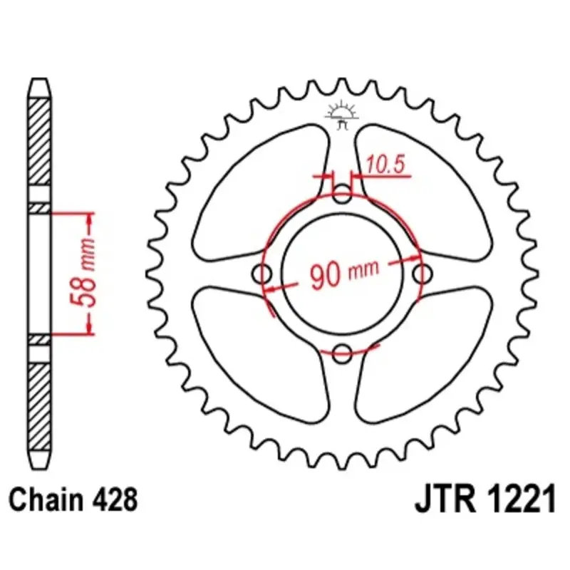 Motorradkrone JT Sprockets Honda CBR 125 RT