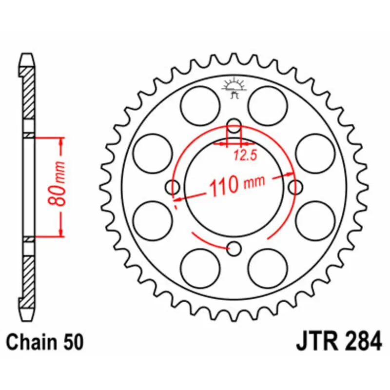 Standard Stahl Motorradkrone JT Sprockets 530 Honda CB 750 K Four (CB750)