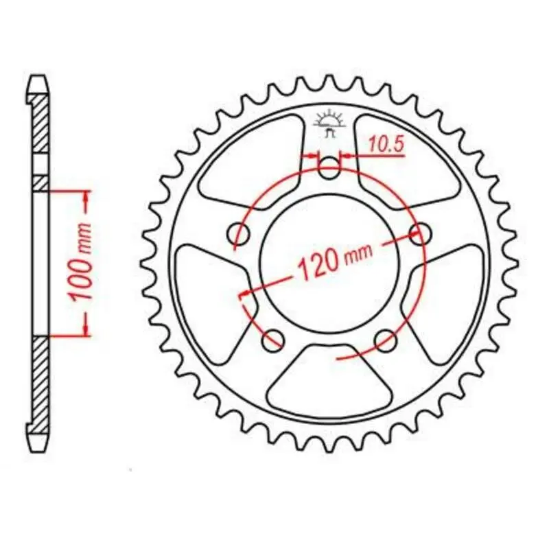 Standard Stahl Motorradkrone JT Sprockets 525 Aprilia Dorsoduro 750