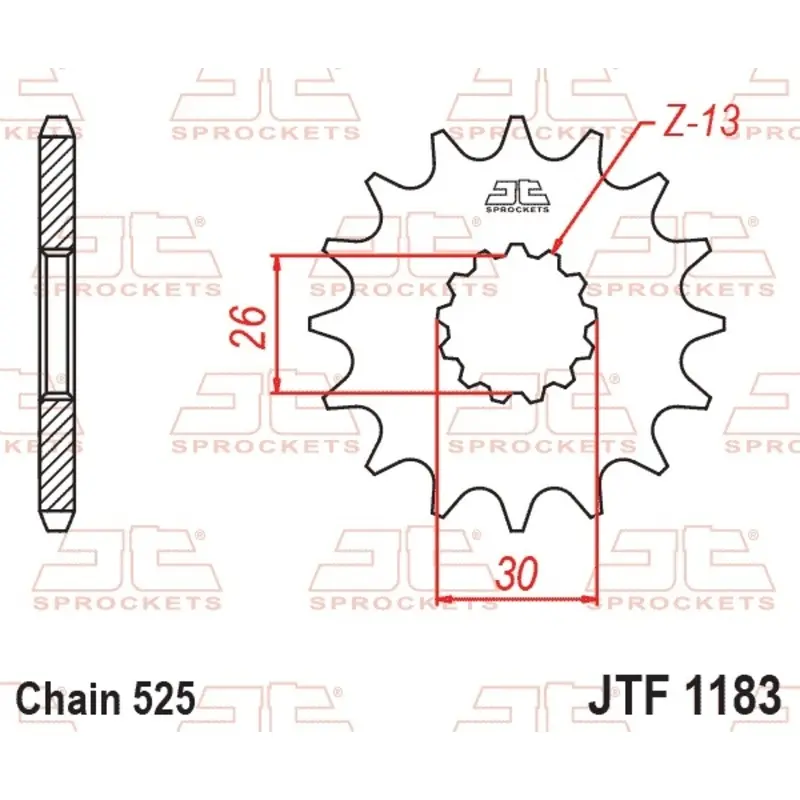 Motorradritzel JT Sprockets Triumph Bonneville 800 America