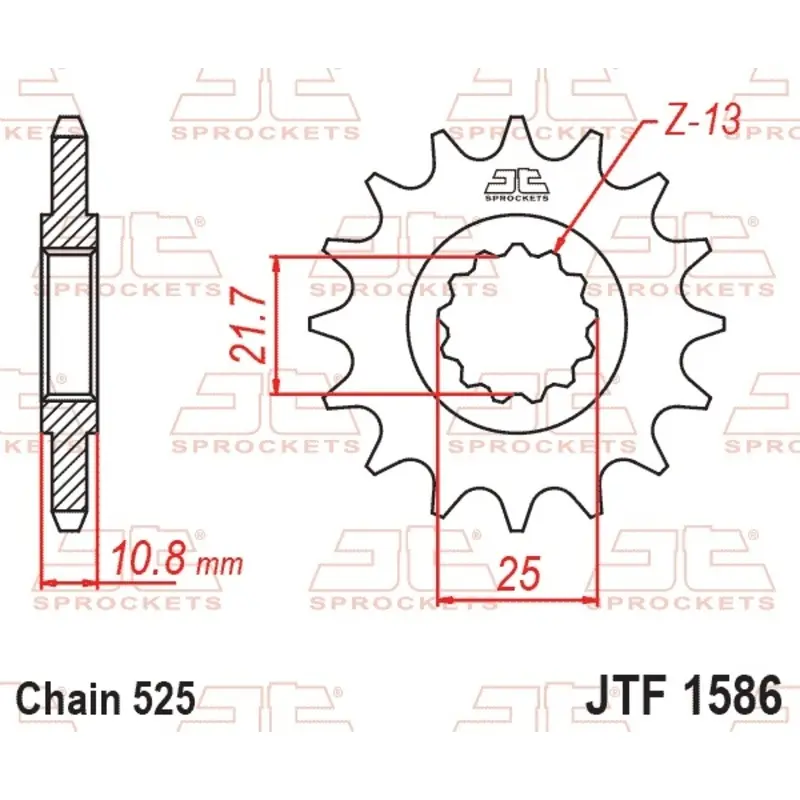 Motorradritzel JT Sprockets Yamaha Tdm 850 (4tx)