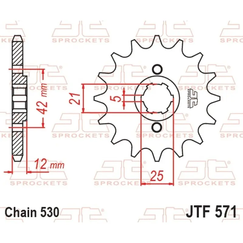 Motorradritzel JT Sprockets Yamaha Xj 600 (51j)
