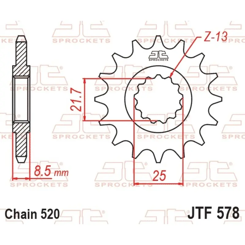 Motorradritzel JT Sprockets Yamaha Xtz 750 Supertenere