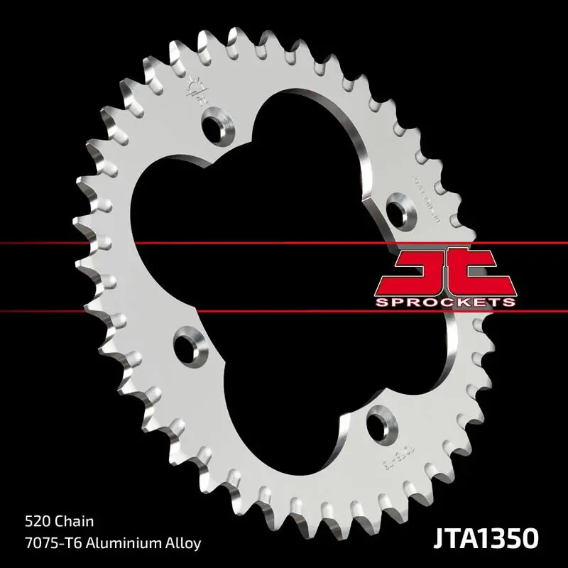 Standaard aluminium motorwiel kroon JT Sprockets 520