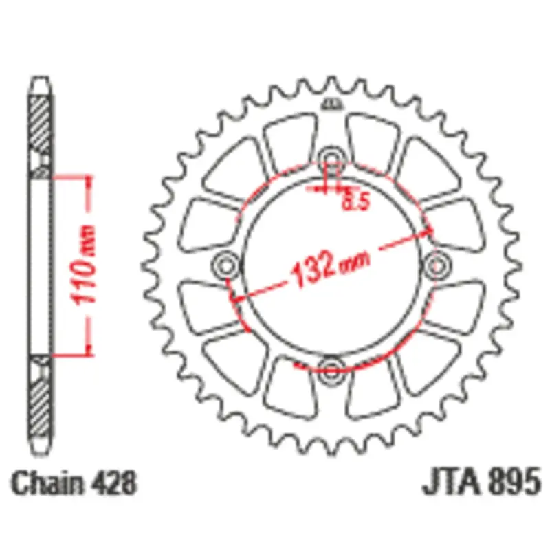 Motorradkrone JT Sprockets 428