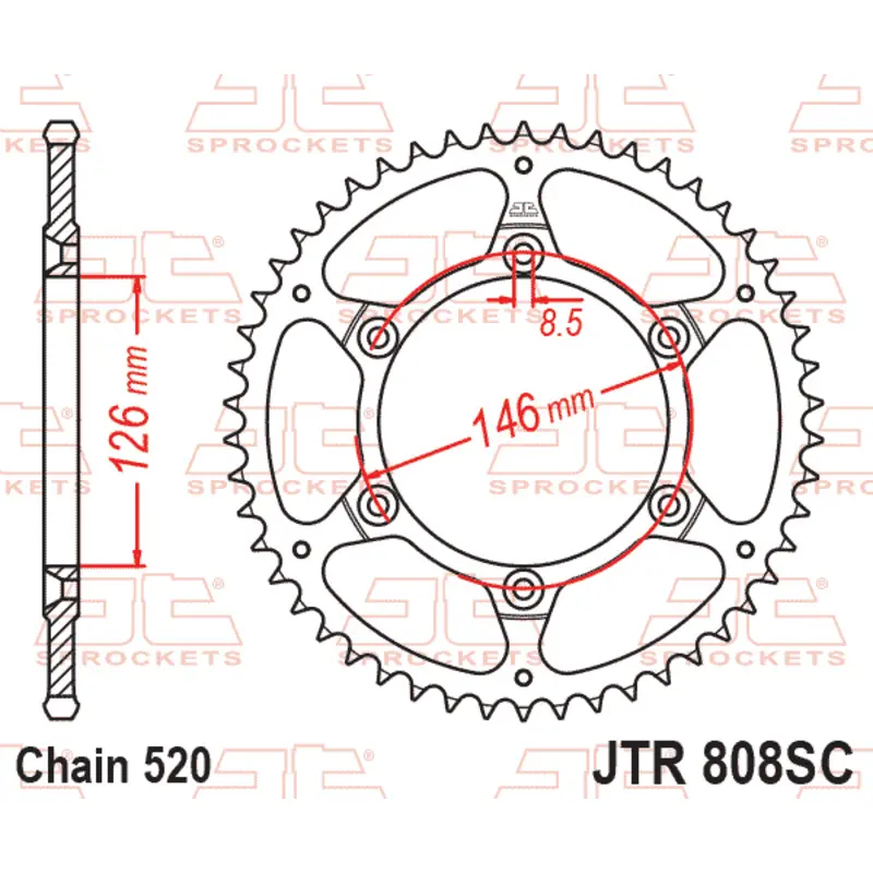 Motorradkrone JT Sprockets Suzuki DR-Z 400 E [400]