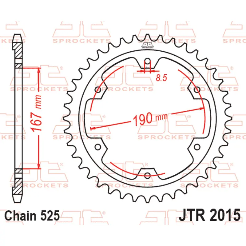 Motorradkrone JT Sprockets Triumph TIGER 900 GT [900]/Triumph TIGER 900 [900]/Triumph TIGER 900 RALLY [900]