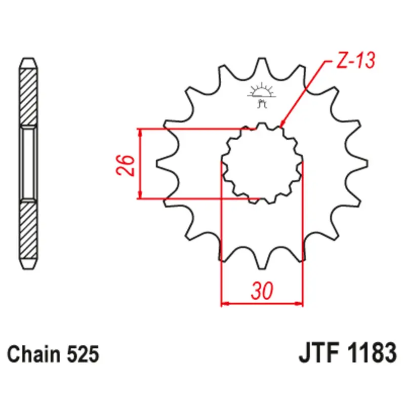 Motorradritzel JT Sprockets Triumph Bonneville 800 [800]/Triumph Bonneville 800 AMERICA [800]/Triumph Bonneville 865 [865]