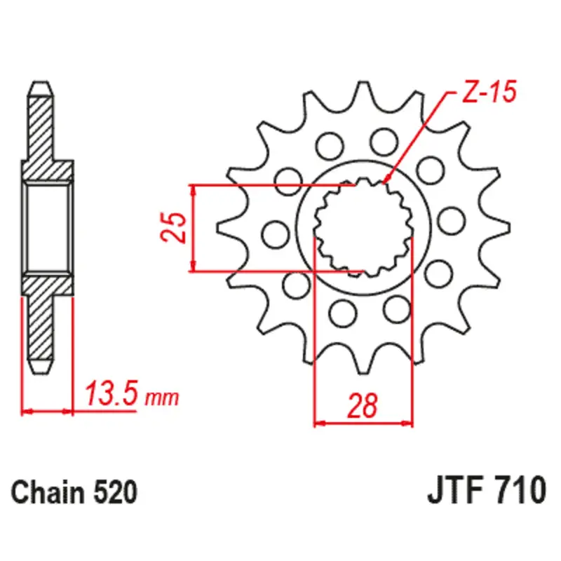 Motorradritzel JT Sprockets Aprilia TUAREG 660 [660]/Aprilia RS 660 EXTREMA [660]/Aprilia RS 660 [660]