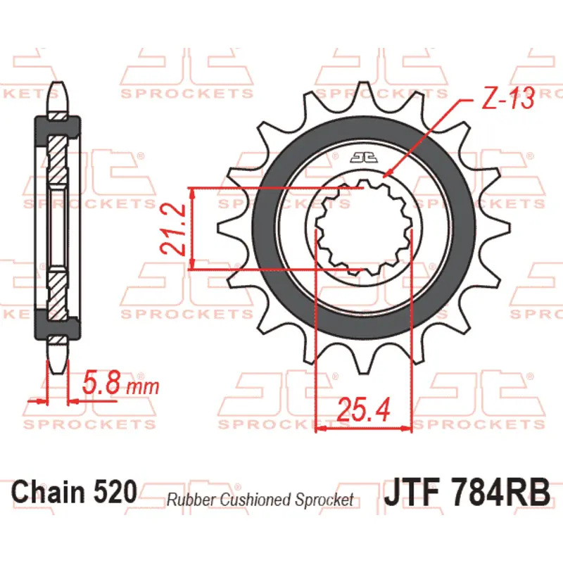 Motorradritzel JT Sprockets BENELLI TRK 702 [700]/BENELLI TRK 702 X [700]/CF MOTO 700 CL-X [700]