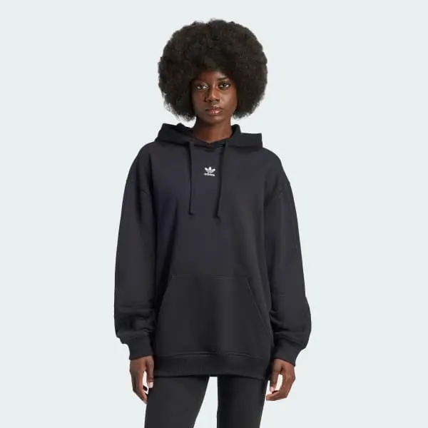 4067894740968 - Sweatshirt à capuche femme ample molleton Essentials