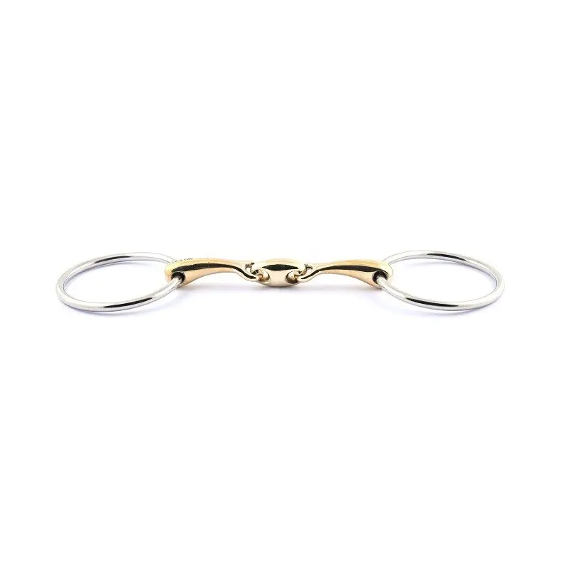 Mors 2 anneaux double brisure pour cheval Jump'In